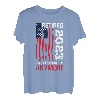 Cool Retirement USA Flag im Ruhestand 2023 Nicht mehr mein Problem T-Shirt