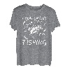 Ich habe den Krebs besiegt, jetzt gehe ich angeln T-Shirt