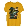 Angeln und eine amerikanische Flagge - Largemouth Bass T-Shirt