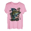 Angeln und eine amerikanische Flagge - Largemouth Bass T-Shirt