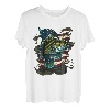 Angeln und eine amerikanische Flagge - Largemouth Bass T-Shirt