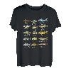 Arten von Süßwasserfischarten Biologie Angeln T-Shirt