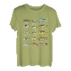 Arten von Süßwasserfischarten Biologie Angeln T-Shirt