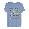 Arten von Süßwasserfischarten Biologie Angeln T-Shirt