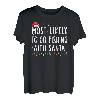Gehen Sie höchstwahrscheinlich mit Santa Fishing Lover Christmas angeln T-Shirt