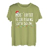 Gehen Sie höchstwahrscheinlich mit Santa Fishing Lover Christmas angeln T-Shirt