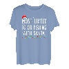 Gehen Sie höchstwahrscheinlich mit Santa Fishing Lover Christmas angeln T-Shirt