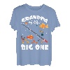 Grandpa Of The Big One Geburtstag Angeln Thema Bday T-Shirt