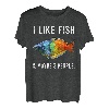 Funny I Like Rainbowfish Fish And Maybe 3 Personen T-Shirt