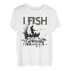 Ich fische, also mag ich Choke People Fisherman Funny T-Shirt