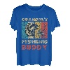 Funny Fishing Grandpa's Fishing Buddy Vintage Angeln T-Shirt