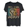 Vatertagsgeschenk, lustige Angelrolle, coole Mohnblume T-Shirt
