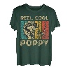Vatertagsgeschenk, lustige Angelrolle, coole Mohnblume T-Shirt