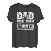 Herren Papa Der Mann Der Mythos Die Angellegende Lustiger Fischer T-Shirt