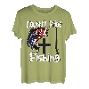 Country Pride God Guns and Fishing Christliches Kreuz Jesus T-Shirt