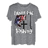 Country Pride God Guns and Fishing Christliches Kreuz Jesus T-Shirt