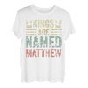 Kings Are Named Matthew Shirt Lustiger personalisierter Name T-Shirt