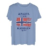Angeltour Norwegen 2023 Norway Flag Angeln T-Shirt