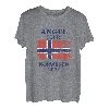 Angeltour Norwegen 2023 Norway Flag Angeln T-Shirt