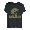 Bassassin T-Shirt Lustige Largemouth Bass Angeln Tee Shirts T-Shirt