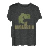 Bassassin T-Shirt Lustige Largemouth Bass Angeln Tee Shirts T-Shirt