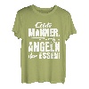 Echte Männer Angeln Ihr Essen - Angler T-Shirt