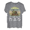 Vater Angler Kinder Vatertag Sohn Töchter Papa Angeln T-Shirt