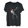 Dabbing Skeleton Angeln T-Shirt Weihnachten Angeln Tee T-Shirt