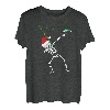Dabbing Skeleton Angeln T-Shirt Weihnachten Angeln Tee T-Shirt