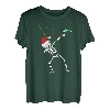 Dabbing Skeleton Angeln T-Shirt Weihnachten Angeln Tee T-Shirt