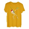 Dabbing Skeleton Angeln T-Shirt Weihnachten Angeln Tee T-Shirt