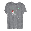 Dabbing Skeleton Angeln T-Shirt Weihnachten Angeln Tee T-Shirt