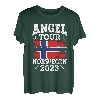 Angel Tour Norwegen 2023 Angelteam Norway Flagge Angler T-Shirt
