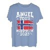 Angel Tour Norwegen 2023 Angelteam Norway Flagge Angler T-Shirt