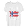 Angel Tour Norwegen 2023 Angelteam Norway Flagge Angler T-Shirt