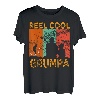 Herren Reel Cool Grumpa Angeln Daddy Vintage Opa Vatertag T-Shirt