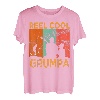 Herren Reel Cool Grumpa Angeln Daddy Vintage Opa Vatertag T-Shirt