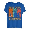 Herren Reel Cool Grumpa Angeln Daddy Vintage Opa Vatertag T-Shirt