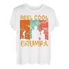 Herren Reel Cool Grumpa Angeln Daddy Vintage Opa Vatertag T-Shirt