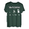 Herren Today's Schedule Coffee Biking Exercise Beer Relax Outdoors T-Shirt