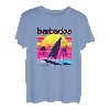 Barbados Retro 80er Jahre Stil Souvenir Strand T-Shirt