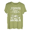 Legenden wurden 1982 geboren Geburtstag Fisch Angeln Angler T-Shirt