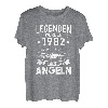 Legenden wurden 1982 geboren Geburtstag Fisch Angeln Angler T-Shirt