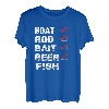 Fisherman Daddy Vatertag Angeln T-Shirt