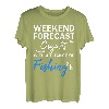 Angler Angeln Zigarre T-Shirt