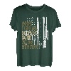 Gone Fishin' Be Back Soon To Go Huntin' Hirsch Jagd Angeln T-Shirt