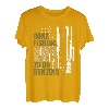 Gone Fishin' Be Back Soon To Go Huntin' Hirsch Jagd Angeln T-Shirt