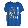Gone Fishin' Be Back Soon To Go Huntin' Hirsch Jagd Angeln T-Shirt
