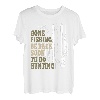 Gone Fishin' Be Back Soon To Go Huntin' Hirsch Jagd Angeln T-Shirt