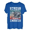 Stress wird durch nicht genug Angeln verursacht, Stressbewusstsein T-Shirt
